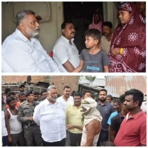 पूर्णिया बिहार 13 जून 25*पूर्णिया सांसद पप्पू यादव ने दुर्घटना पीड़ित परिवारों से मिलकर की आर्थिक मदद।