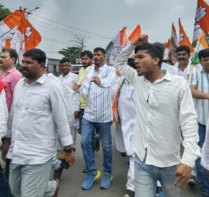 पूर्णिया बिहार12जून25*बेरोजगारी के मुद्दे पर कांग्रेस का विशाल प्रदर्शन,नौकरी दो या सत्ता छोड़ो‌ : विधायक आफाक आलम