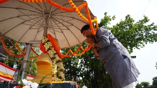 पूर्णिया बिहार 14 जून 25* गुंडाराज और आतंकराज के विरोध के प्रतीक थे शहीद अजीत सरकार : संतोष कुशवाहा