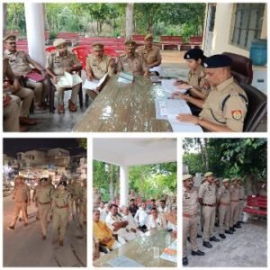 मथुरा18जून25*थाना नौहझील मेंअपराध एवं अपराधियों पर नियंत्रण हेतु रखी गई गोष्ठी*