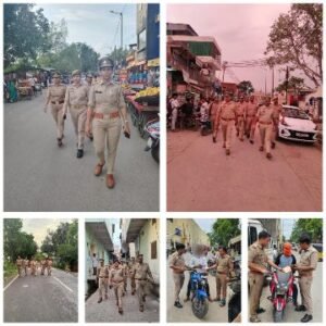 मथुरा 19 जून 25*पैदल गश्त/चैकिंग*जनपद के सभी अधिकारी अपने अपने थाना क्षेत्र में पैदल गश्त*