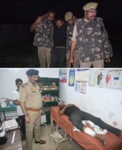 कानपुर देहात21जून25*कानपुर देहात के रनिया थाना क्षेत्र में महिला की जान लेने वाला लुटेरा गिरफ्तार मुठभेड़ में लगी पैर में गोली*