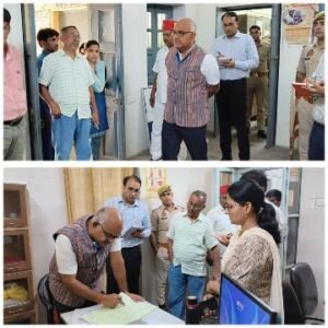 कानपुर नगर21जून25*जिलाधिकारी ने नगरी प्राथमिक स्वास्थ्य केंद्र कैंट का किया औचक निरीक्षण,