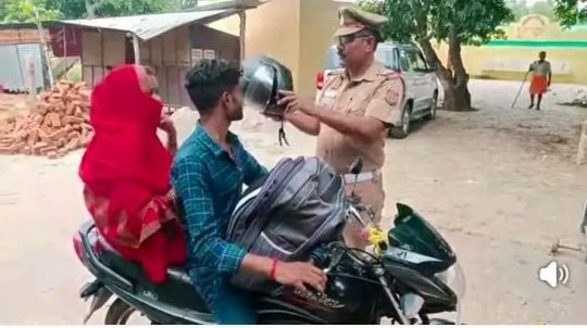 हरदोई24जून25* हेलमेट जागरूकता अभियानः पुलिस ने बताया- सिर्फ चालान से बचने का साधन नहीं