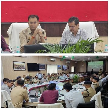 मथुरा 25 जून 25*आगामी त्योहारों के मद्देनजर एसपी ने की गोष्ठी*