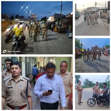 मथुरा 26 जून 25*त्योहारों के मद्देनजर पैदल गश्त/चैकिंग*