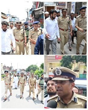 सहारनपुर26जून25*आगामी त्यौहारों के मद्देनजर डीआईजी का पैदल गश्त कर दिए सम्बंधित को क़ानून व्यवस्था/शान्ति व्यवस्था बनाये रखने के निर्देश*