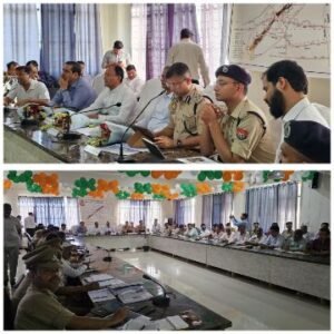 मथुरा 27जून25* विधायक गोवर्धन,एवं वरिष्ठ अधिकारियों को लेकर मुड़िया पूर्णिमा मेला को लेकर समीक्षा गोष्टी*