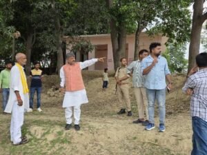 अयोध्या27जून25*संत शिरोमणि बाबा भीखादास मंदिर के सौंदर्यीकरण कार्य का विधायक ने किया निरीक्षण