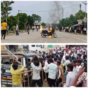 प्रयागराज29जून25*करछना में भीम आर्मी के सदस्यों ने किया चक्काजाम व पथराव, मचा हड़कंप