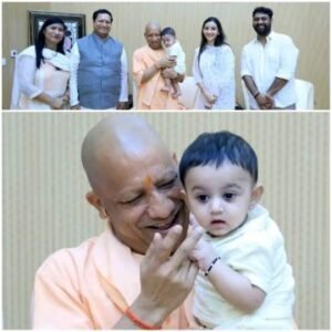 हरदोई29जून25*एमएलसी के पौत्र का अन्नप्राशनः सीएम योगी ने राघव अग्रवाल को दिया आशीर्वाद