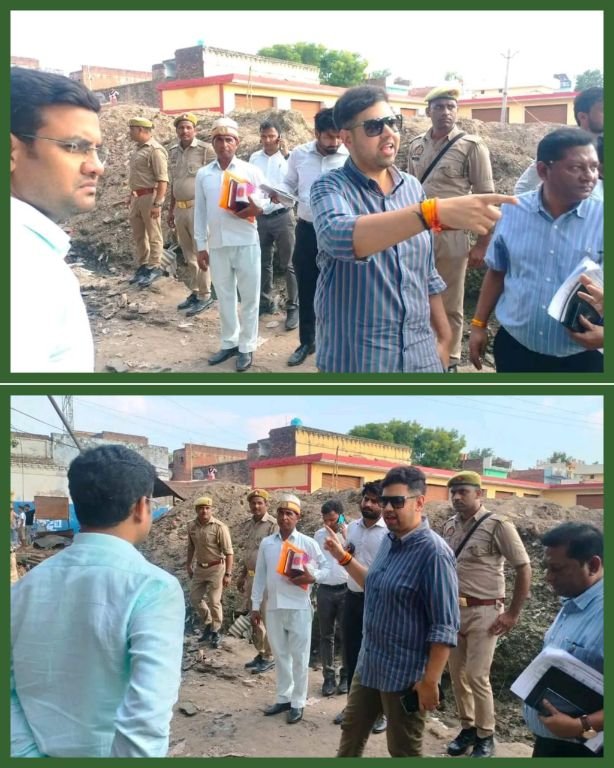 हरदोई02जुलाई25जिलाधिकारी ने शहर के विभिन्न हिस्सों का किया निरीक्षण
