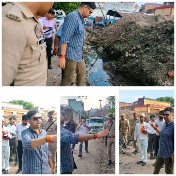 हरदोई2जुलाई25*जिलाधिकारी ने शहर के विभिन्न हिस्सों का किया निरीक्षण