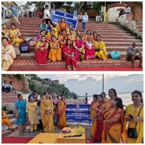 मिर्जापुर: 3 जुलाई 25 *इनर व्हील क्लब विंध्या के द्वारा माँ गंगा की आरती की गई*