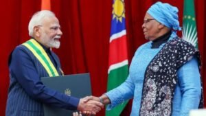 नई दिल्ली9जुलाई25*🔯नामीबिया के सर्वोच्च सम्मान से नवाजे गए PM मोदी,
