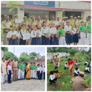 हरदोई9जुलाई25*विश्व पर्यावरण दिवस पर कोतवाली पिहानी में पौधरोपणः 350 पौधे लगाए,