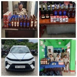 पूर्णिया बिहार 10 जुलाई25*, 155.695 लीटर विदेशी शराब किया गया जप्त, तीन अभियुक्त गिरफ्तार।