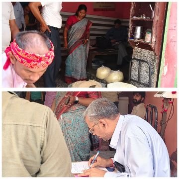 मिर्जापुर:14 जुलाई 25 *खोवा व पनीर मे मिलावट पर की गई छापेमारी*