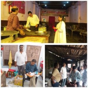 मिर्जापुर: 21जुलाई 25 *एफ०एस०डी०एo ने छापामार कार्यवाही कर जॉच हेतु नमूना सग्रह किया*