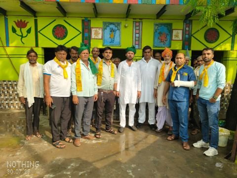 मथुरा30जुलाई25*जनपद में भारतीय किसान यूनियन हरियाणा (चौधरी घासीराम नैन) धमाकेदार आगाज।