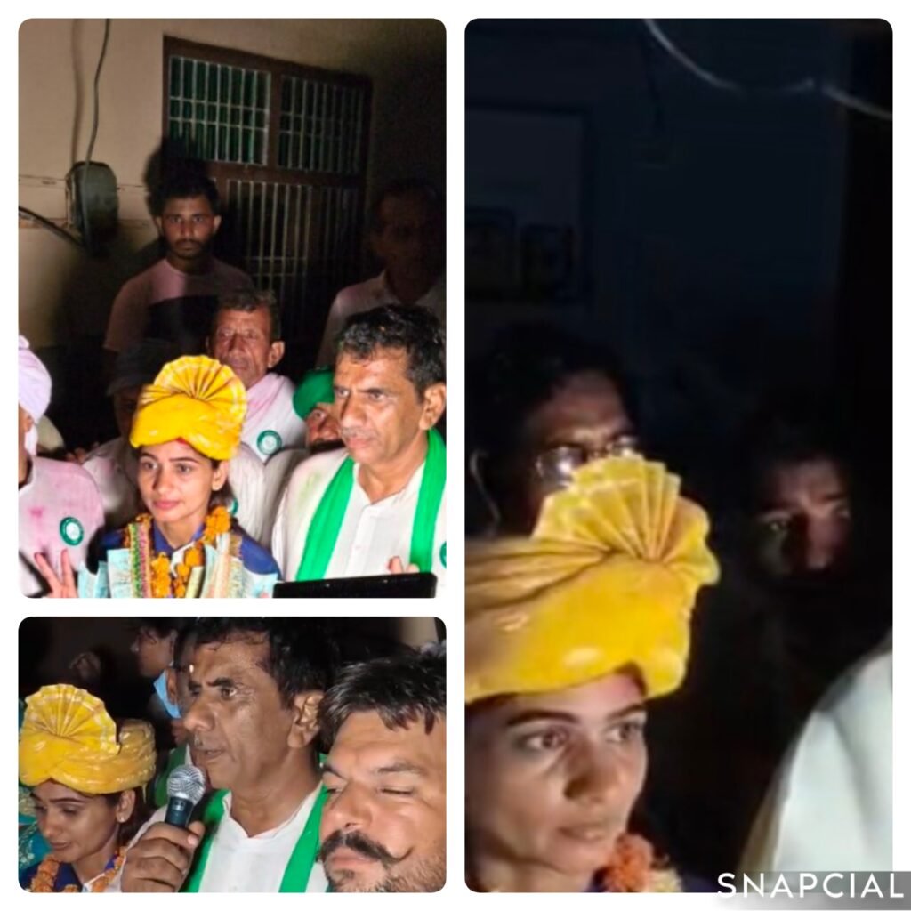 हिसार11जुलाई25* अमेरिका से 5 गोल्ड मेडल और एक कांस्य पदक जीतकर आयी बेटी के गांव स्वागत करने पहुँचे भाकियू नेता चौ0 जोगिंदर सिंह नैन