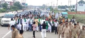 आज दिनाँक 13अगस्त2025 को संयुक्त किसान मोर्चा एवं भारतीय किसान यूनियन(नैन)द्वारा विशाल ट्रैक्टर/फोर व्हीलर/तिरंगा यात्रा