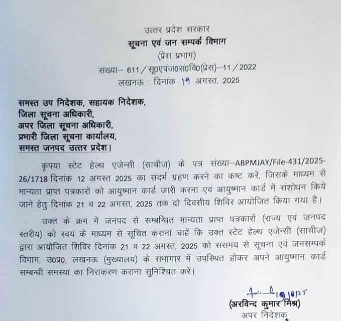 लखनऊ20अगस्त25*माननीय राज्य सूचना आयुक्त महोदय का प्रयागराज भ्रमण कार्यक्रम*