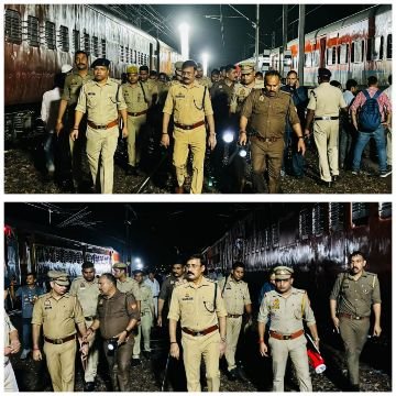 कानपुर नगर1अगस्त25*भाऊपुर रेलवे स्टेशन पर ट्रेन हादसे का निरीक्षण करने पहुंचे पुलिस उपायुक्त पश्चिम दिनेश त्रिपाठी*