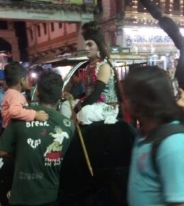 हरिद्वार 04अगस्त25*में सोनीपत वालों की हरियाणा से ज्योत निकलती है काफी सैलून से निकलती है माया देवी से निकलकर हर की