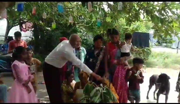 जम्मू कश्मीर 04अगस्त25*के बिशना में छत्तीसगढ़ के मज़दूर नौजवान एवं युवती का दहेज रहित विवाह करवाया।