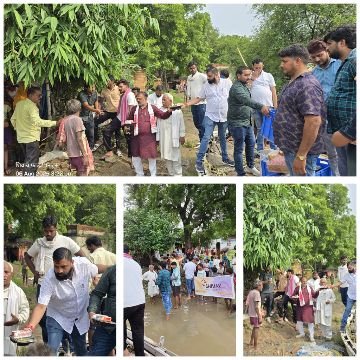 मिर्जापुर6अगस्त25 *कोन ब्लॉक के दर्जनों गांवों में अन्नपूर्णा प्रसादम रेस्टोरेंट के शाखा फाउंडेशन ‘शिवाय’ के तहत राहत सामग्री वितरित*