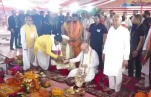 सीतामढ़ी8अगस्त25*जानकी मंदिर के लिए गृह मंत्री अमित शाह ने किया भूमि पूजन, सीएम नीतीश कुमार भी मौजूद..!!
