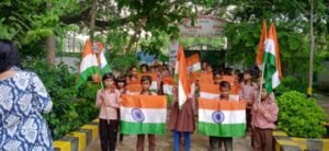 कौशांबी11अगस्त25*प्राथमिक विद्यालय मे मनाया गया हर घर तिरंगा कार्यक्रम*