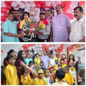 पूर्णिया बिहार 13 अगस्त 25* स्वर्ण पदक विजेता टीया झा का ब्रेन डिस्कवरी पब्लिक स्कूल में भव्य सम्मान