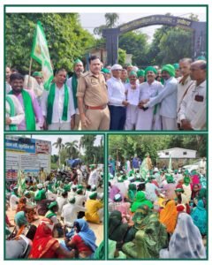 अयोध्या 22अगस्त 25*समस्या समाधान न होने पर भाकियू ने किया कलेक्ट्रेट का घेराव* 