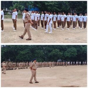 बाराबंकी26अगस्त25*एएसपी दक्षिणी रितेश सिंह ने पुलिस लाइन में परेड की सलामी ली।*