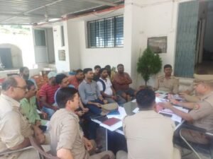 कौशाम्बी27अगस्त25*आगामी त्यौहार गणेश उत्सव को लेकर थाने में आयोजित हुई बैठक…*