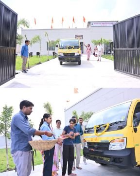 सागर29अगस्त25* निवासरत छात्राओं को कालेज आवागमन की नि:शुल्क सुविधा हेतु बस प्रदान की गई।