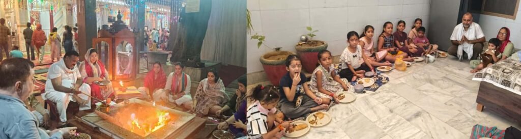 पंजाब30सितम्बर25*नवरात्रों के उपलक्ष्य में हवन यज्ञ व कंजक पूजन किया गया
