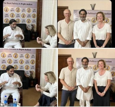 पटना5सितम्बर25*कुछ समय पहले नॉर्वे की एंबेसडर बिहार के पटना आकर प्रशांत किशोर से मुलाक़ात करती है।* पटना5सितम्बर25*कुछ समय पहले नॉर्वे की एंबेसडर बिहार के पटना आकर प्रशांत किशोर से मुलाक़ात करती है।*