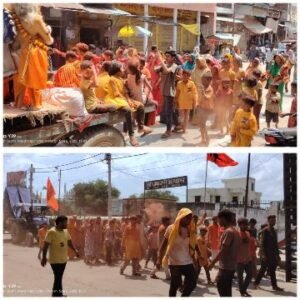 कौशाम्बी6सितम्बर25*डांस करते हुए भक्तों ने धूमधाम से विसर्जित की गणेश प्रतिमाएं*