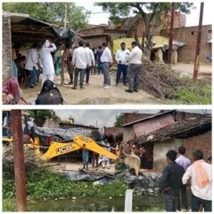 कौशाम्बी8सितम्बर25*बरसात के भरे पानी से ग्रामीणों को मिली निजात*