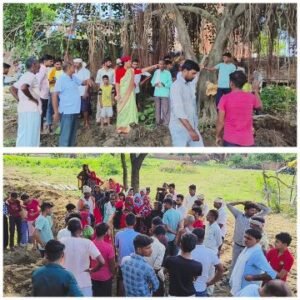 कानपुर नगर13सितम्बर25*नगर पंचायत द्वारा सुंदरीकरण के बहाने उनके घरों के सामने सीमेंट की पटिया लगाकर बन्द किये जा रहे हैं दरवाजे।