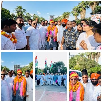 नोयडा15सितम्बर25*नोयडा पहुंचने पर यूपी काँग्रेस प्रदेश अध्यक्ष अजय रॉय जी हुआ भव्य स्वागत। नोयडा15सितम्बर25*नोयडा पहुंचने पर यूपी काँग्रेस प्रदेश अध्यक्ष अजय रॉय जी हुआ भव्य स्वागत।