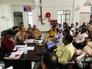 कौशाम्बी16सितम्बर25*नवरात्रि पर्व को लेकर कोखराज थाने में एसडीएम सीओ ने की बैठक*