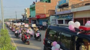 कौशाम्बी21सितम्बर25*मिशन शक्ति अभियान फेज-05 के तहत महिला पुलिस कर्मियों द्वारा निकाली गयी बाइक रैली*