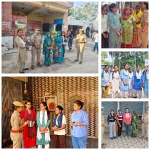 मथुरा22सितम्बर25*मिशन शक्ति अभियान फेज 5.0 के तहत महिलाओं/बालिकाओं को किया गया जागरूक ।*