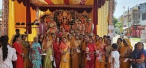 अयोध्या25सितम्बर25*नवरात्रि पर हुआ अवसान देवी का सामूहिक पूजन,महिलाओं को दी गई महिला सुरक्षा की जानकारी