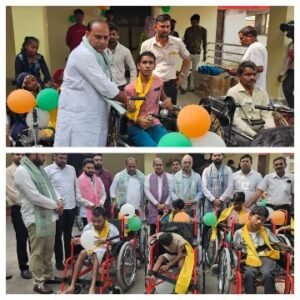 मथुरा 27 सितंबर 2025*भाजपा महानगर द्वारा दिव्यांगजनों को 116 सहायक उपकरण वितरित*