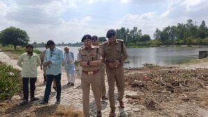 उन्नाव28सितम्बर25*प्रतिमा विसर्जन हेतु प्रतिमा विसर्जन स्थल का निरीक्षण किया गया।